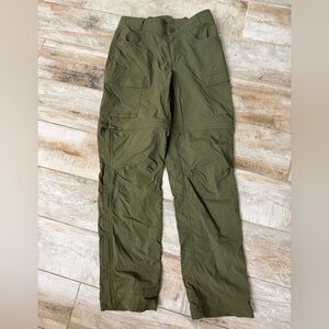 REI Forest Green Convertible Womens Cargo Pants